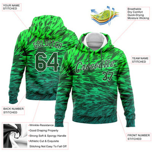 เสื้อฮู้ดดี้สไตล์แบนด์แบบกำหนดเอง ผลิตจากโพลีเอสเตอร์ด้วยเทคนิคการพิมพ์แบบดิจิตอลซับลิเมชั่น สำหรับแบรนด์ค้าปลีก - Product Image 5