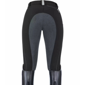 Culotte d'équitation taille haute personnalisable avec logo, avec patch antidérapant aux genoux, respirante - Product Image 5