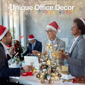 22in Mini floccato neve artificiale albero di natale squisita woods decorazione da tavolo per casa ufficio ornamenti natalizi - Product Image 5