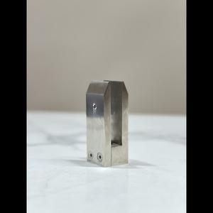 Serbaguna tanpa bingkai baja pagar kaca keran perangkat keras 4 inci persegi panjang desain industri untuk Villa komersial balkon - Product Image 6