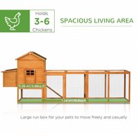 Poulailler extérieur extra large de type A avec plateau amovible pour poulets et cailles de jardin