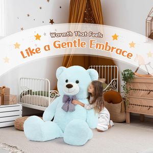 Orsacchiotto Gigante Blu Chiaro di 4 Piedi e 47 Pollici, Peluche Imbottito per Fidanzata o Fidanzato - Product Image 3