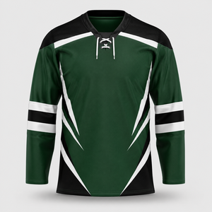 Servicio OEM, Jersey de Hockey sobre Hielo Personalizado, 100% Algodón, Impreso, Antibacterial, Ecológico, Transpirable, de Alta Calidad, Nuevo y Económico - Product Image 2