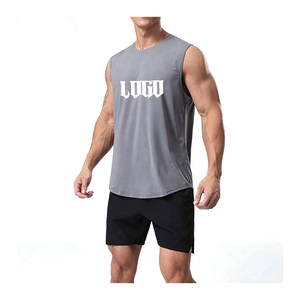 Camiseta sin mangas de punto ligera y duradera para hombre, ideal para gimnasio, fitness, entrenamiento de verano, con OEM - Product Image 5