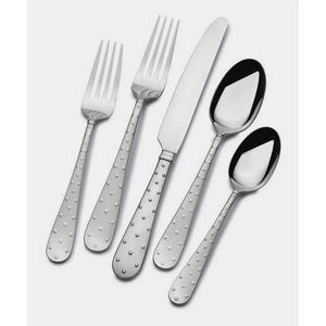 Ensemble de couverts en acier inoxydable au design moderne et luxueux, fourchettes, cuillères, couteaux, compatibles lave-vaisselle, pour hôtel, restaurant, maison, cuisine, salle à manger - Product Image 4