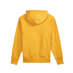 เสื้อฮู้ดสีเหลืองทรงหลวม สวมใส่สบาย เสื้อฮู้ดผ้าฟลีซผู้ชายลำลอง เสื้อแขนยาวเนื้อนุ่ม อุ่นสบาย สไตล์สตรีทแวร์ เสื้อผ้าสั่งทำพิเศษ - Product Image 3