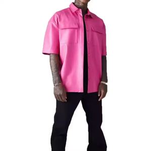 เสื้อเชิ้ตผู้ชายหนังแท้สไตล์คลาสสิก แฮนด์เมด ทรงเข้ารูป ระบายอากาศได้ดี ปิดด้วยกระดุม หนังแกะ สวมใส่สบาย สไตล์ลำลอง พรีเมียม - Product Image 5