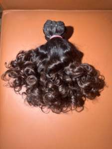 ช่อผมดิบจากอินเดียแบบมัดผมที่ไม่ผ่านการทำผมแบบเรมี่แบบไม่ผ่านกระบวนการพร้อมการต่อผมที่ขมับ: ไม่ถาวร - Product Image 5