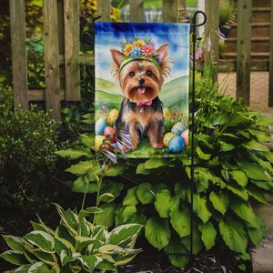 Yorkshire Terrier Chasse Aux Oeufs De Pâques Drapeau De Cour Décoratif Bannière Multicolore Boîte Aux Lettres Drapeau De Jardin pour Patio Oeuvre pour Lits De Fleurs - Product Image 2