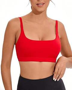 Nouveau soutien-gorge de sport uni tendance pour femme, grande taille, écologique, respirant, léger, personnalisable, vêtements de sport, col en U, haute qualité - Product Image 5