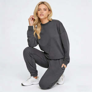 Sudadera con Capucha de Algodón Tejido Transpirable con Lavado Ácido, Cuello Redondo, Color Sólido, Estilo Formal de Verano XG178 - Product Image 5