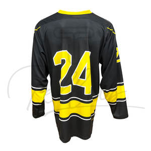 Maillot de hockey sur glace de haute qualité, sur mesure, impression professionnelle, maillot de hockey pour hommes, manches à panneaux, maillot de hockey sur glace - Product Image 3