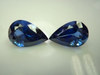 Meilleures ventes 2026 Tanzanite 2 pièces. Pierres assorties taillées en poire à facettes, environ 11 carats. Paire de bijoux et pierres précieuses pour la vente en gros