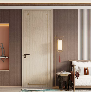 Puertas de Madera MDF Modernas OEM con Acabado en Película de PVC para Interiores, Aptas para Apartamentos, Dormitorios, Hoteles y Escuelas, de Alta Calidad y Durabilidad - Product Image 5