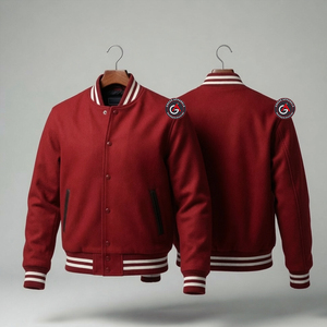 Hot Selling Custom Cool Style Fleece Winter Lettermen Jackets Baseball Leather letterman Jackets for Men Best Selling - Product Image 1