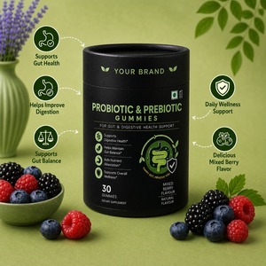 Gomitas Probióticas y Prebióticas Sin Gluten, Sin OMG, de Marca Privada OEM, para Apoyar la Salud Intestinal y Digestiva - Product Image 2