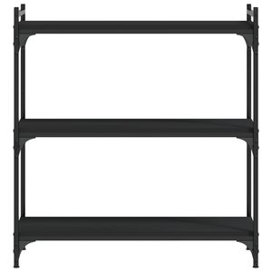 31,5 \ "x11.8 \" x33.9 \ "Librería de madera de ingeniería negra de 3 niveles Otros muebles para niños - Product Image 4