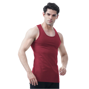Débardeur de sport décontracté en coton 100% prix usine, personnalisable avec logo, sans manches, séchage rapide, respirant, tricoté, pour homme - Product Image 1
