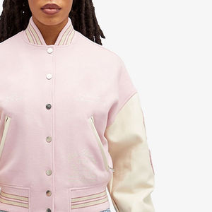 Vestes universitaires en coton respirant personnalisées pour femmes et étudiantes - Col montant, design réversible, neuves pour l'hiver - Product Image 5