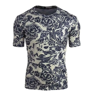 T-shirt imprimé graphique surdimensionné personnalisé en coton épais, style streetwear - Product Image 2
