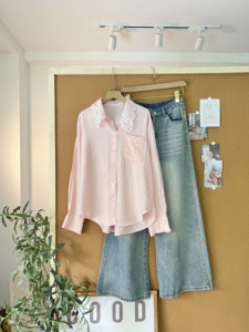 เสื้อเชิ้ตแขนยาวทรงปกติสำหรับผู้หญิง SUBICI 9021059 ขายส่ง เสื้อเชิ้ตลำลองสไตล์เกาหลี ผ้าลินิน 100% สำหรับฤดูใบไม้ผลิ/ฤดูร้อน - Product Image 3