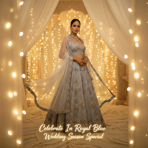 Lehenga Choli indien haut de gamme pour mariage, vente en gros |   Tenue de mariée ornée et embellie avec un dupatta fluide en tulle transparent - Product Image 6