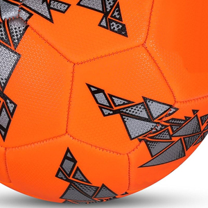 Balón de Fútbol Cosido a Máquina Personalizado, Talla 5, Balón de Entrenamiento para Marcas Globales, Naranja Geométrico, Equipamiento Deportivo, Venta al Por Mayor - Product Image 4