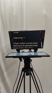 GTS Teleprompter 18 inches studio recording live streaming online classes YouTube production news reading and corporate presenta - Product Image 4