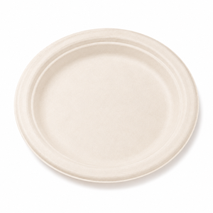 Best Quality 6 Inch Bagasse <b>Disposable</b> <b>Plate</b> | Eco-Friendly Biodegradable Lightweight Dinner <b>Plate</b> | Party Heavy Duty Water - Product Image 1