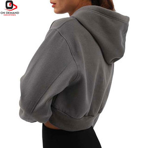 Sweat-shirts courts pour femmes, design tendance, fabriqués en coton doux, coupe décontractée, pour un style streetwear décontracté et un confort quotidien. - Product Image 6