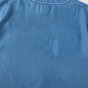 เสื้อเบสบอลยูนิเซ็กซ์ Zeta Denim แบบคอวี ตัวอักษรกรีก ปักชื่อทีมได้ตามต้องการ เสื้อเชิ้ตติดกระดุมสำหรับผู้หญิง สไตล์ลำลอง ทรงพอดีตัว พรีเมียม สำหรับชมรม - Product Image 5