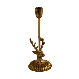 Elegante Candelabro de Metal Hecho a Mano y Duradero para Velas Cónicas, Candelabro Dorado Navideño para Sala de Estar, Mesa de Comedor y Hogar - Product Image 3