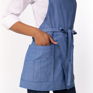 ผ้ากันเปื้อนคุณภาพพรีเมียม สั่งทำโลโก้ได้ หนา ทนทาน ระบายอากาศดี เหมาะสำหรับโรงแรม ร้านอาหาร ผ้ากันเปื้อนเชฟสำหรับผู้หญิง ราคาขายส่ง - Product Image 3