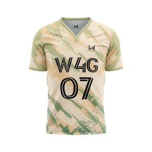 เสื้อฟุตบอลทีมชายแบบซับลิเมชั่นสั่งทำพิเศษ 100% โพลีเอสเตอร์ ระบายอากาศได้ดี เป็นมิตรกับสิ่งแวดล้อม ป้องกันแบคทีเรีย แห้งเร็ว คอวี - Product Image 5