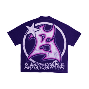 Camiseta Oversize de Manga Corta con Hombros Caídos y Efecto Desgastado, 320g, de Algodón 100%, Unisex, Estilo Urbano Holgado Hip Hop - Product Image 5