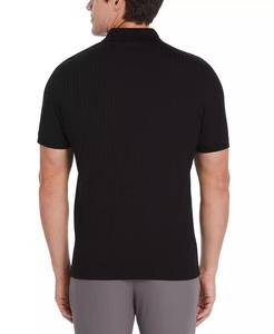 เสื้อโปโลมีซิป1/4ถักลายเข้ารูปของผู้ชาย PERRY ELLIS - Product Image 2