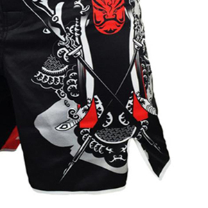 กางเกง MMA คุณภาพสูงสำหรับผู้ชาย พิมพ์ลายแบบ Sublimation ผ้าโพลีเอสเตอร์/คอตตอน น้ำหนักเบา ดีไซน์ล่าสุด สำหรับศิลปะการต่อสู้ - Product Image 4