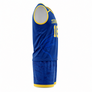 Conjunto de Uniforme de Voleibol y Lacrosse Transpirable Personalizado, Camiseta sin Mangas de Malla de Poliéster y Pantalones Cortos, Kit de Equipo Estampado para Adultos XS - Product Image 2
