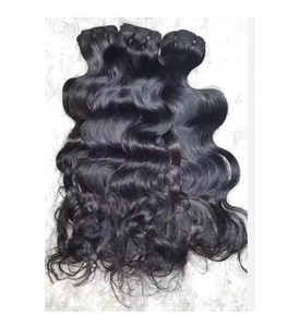 UNPROCESSED RAW INDIAN CURLY INDIAN TEMPLE REMY HUMAN HAIR <b>EXTENSIONS</b> FROM SOUTH INDIA FACTORY <b>CHEAP</b> WHOLESALE PRICES - Product Image 3