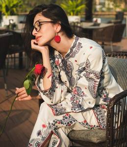 Designer Printed <b>Kurta</b> Pant Set for Women | Cotton Ethnic Co-Ord Set with Floral Print | Casual Daily Wear Indo Western Outfit - Product Image 3