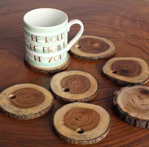 Premium Quality Wood Coaster Environmental Protection Original Wood Coaster Best Selling - Product Image 4