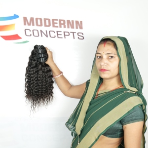 ผมเวียดนามแบบดิบ จัดเรียงเส้นผมอย่างดี แบบมัดเป็นช่อ ผมหยิกแบบ Double Drawn ผมอินเดียแท้ 100% ขายส่ง ต่อผมแท้จากผู้ผลิต - Product Image 6