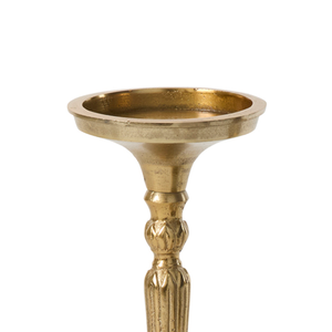 Venta al por mayor de portavelas con acabado en latón para decoración del hogar, portavelas de aluminio fundido, hecho a mano, personalizado, de la mejor calidad. - Product Image 4