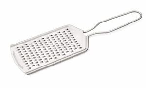 Râpe à fromage en acier inoxydable et acier doux avec poignée, écologique, compatible lave-vaisselle, durable, outil de râpage de 25 cm pour la préparation des aliments - Product Image 1