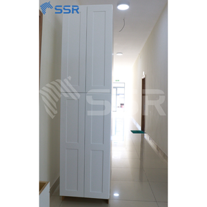 Gabinetes de Cocina Modernos Estilo Shaker de Madera Contrachapada, Juego Completo Listo para Ensamblar, Acabado Pintado en Blanco Ecológico, Vietnam - Product Image 6