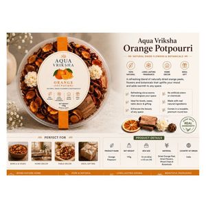 Natural Orange Potpourri Dried Flower Home Fragrance Decorative Bowl Filler - Product Image 5