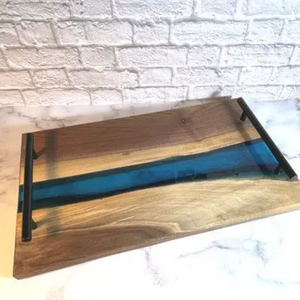 Elegant Modern Rectangle Resin Eco-Friendly Serving Plate Decorative Vanity Organizer <b>Tray</b> for Jewelry Candles <b>Perfume</b> Bathroom - Product Image 4