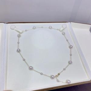 Collar con Colgante de Perla Marina de Nanyang de 11-12 mm, Natural, Gruesa, con Efecto Pestaña Dorada, Oro de 18K, con Luz Intensa, Entrega Rápida - Product Image 1