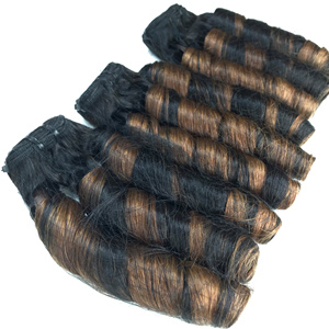 Bouncy Curly Highlight Color Extension de cheveux crus humains vietnamiens de qualité supérieure Prix de gros Approvisionnement d'usine SMA - Product Image 6