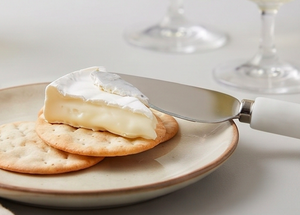 Classic <b>Cheese</b> <b>Knife</b> <b>Set</b> With White Resin Handles Stainless Steel Blades Dishwasher Safe Elegant Tableware For Serving <b>Cheese</b> - Product Image 5
